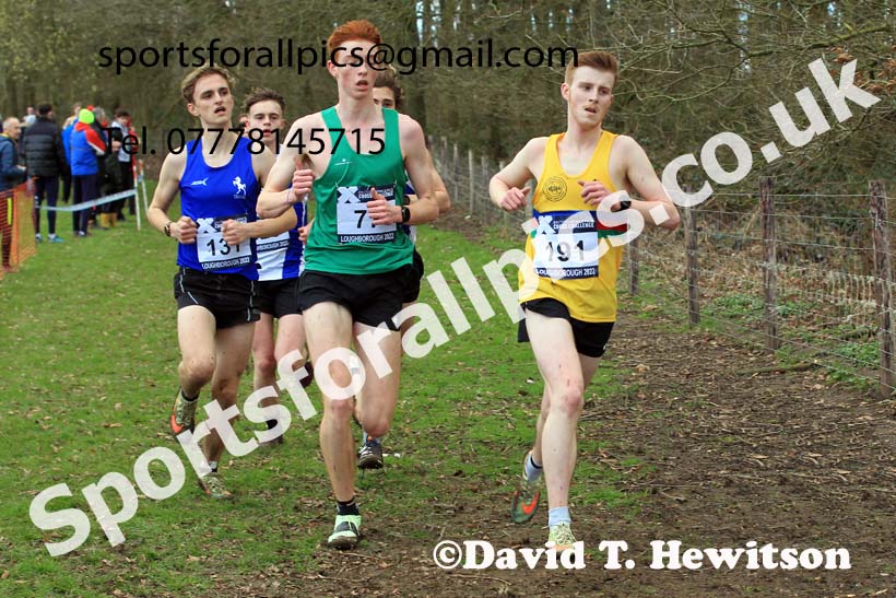 Mens Under-20s 2022 CAU Inter Counties Cross Country, Prestwold Hall, Loughborough.  Photo: David T. Hewitson/Sports for All Pics